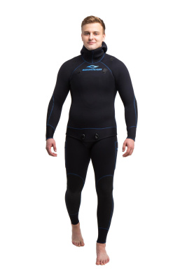 Гидрокостюм Hunter Pro 5мм нейлон/открытая пора черный Гидрокостюм Hunter Pro 5мм нейлон/открытая пора черный